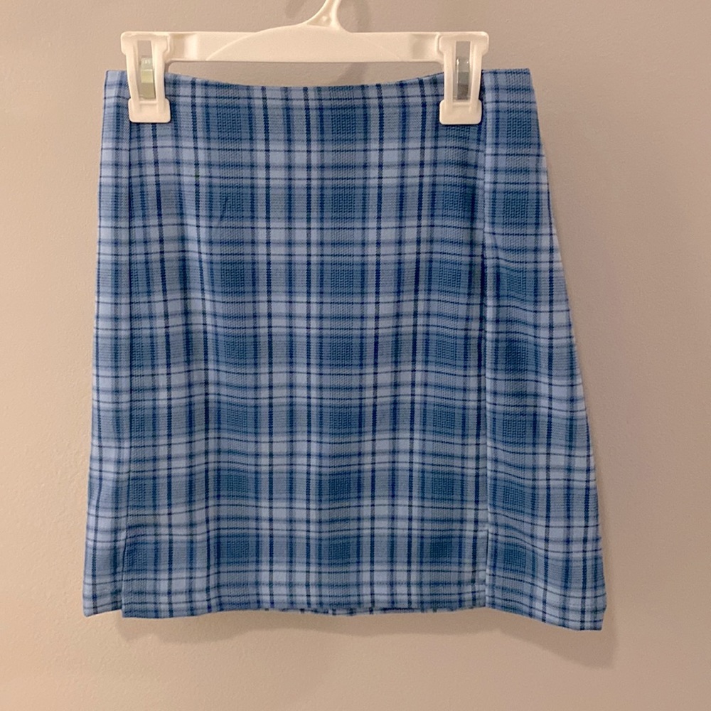 Brandy blue plaid skirt